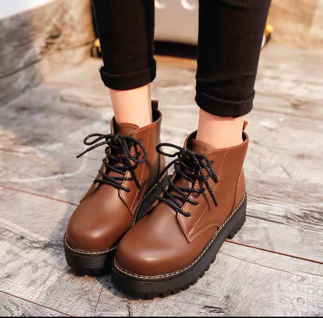 Giày ulzzang,Bốt nữ,Boots basic 4p hàng cao cấp bán chạy nhất hiện nay