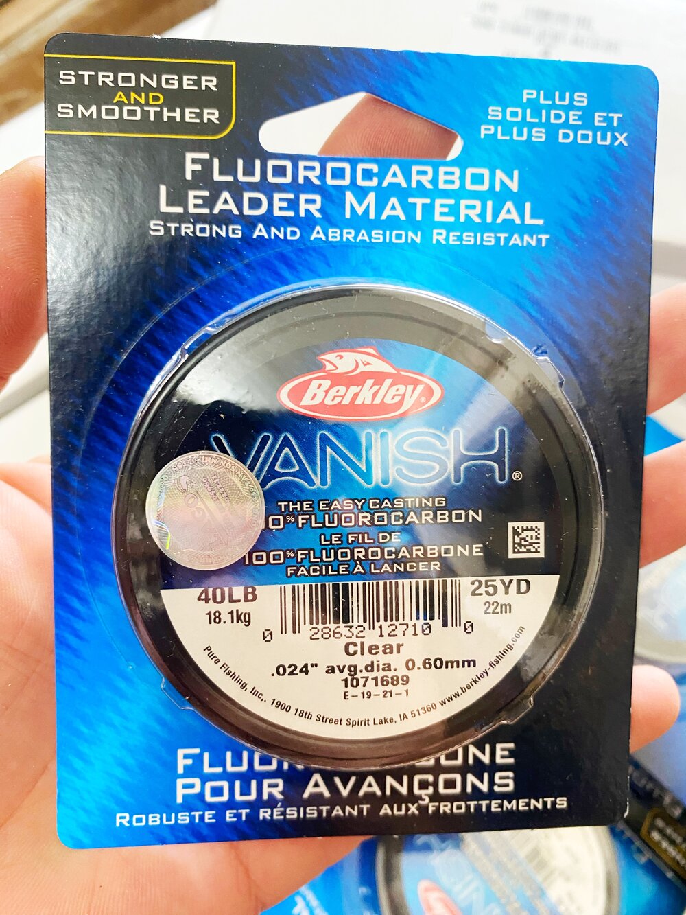 Dây leader Fluorocarbon Berkley Vanish - Made in USA