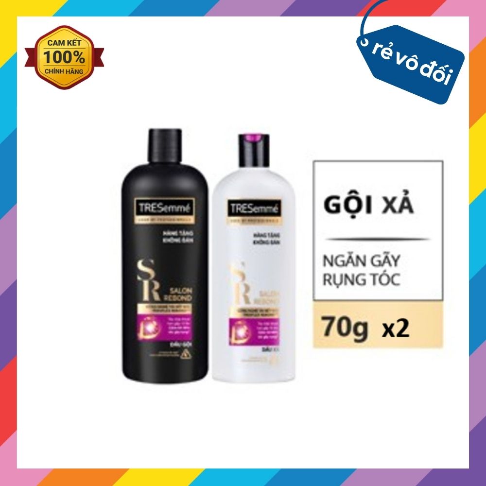 Combo Dầu Gội, Xả & Kem Ủ TRESemme Giúp Tóc Chắc Khỏe Giảm Gãy Rụng Suôn Mềm Chuẩn Salon (Size Mini)