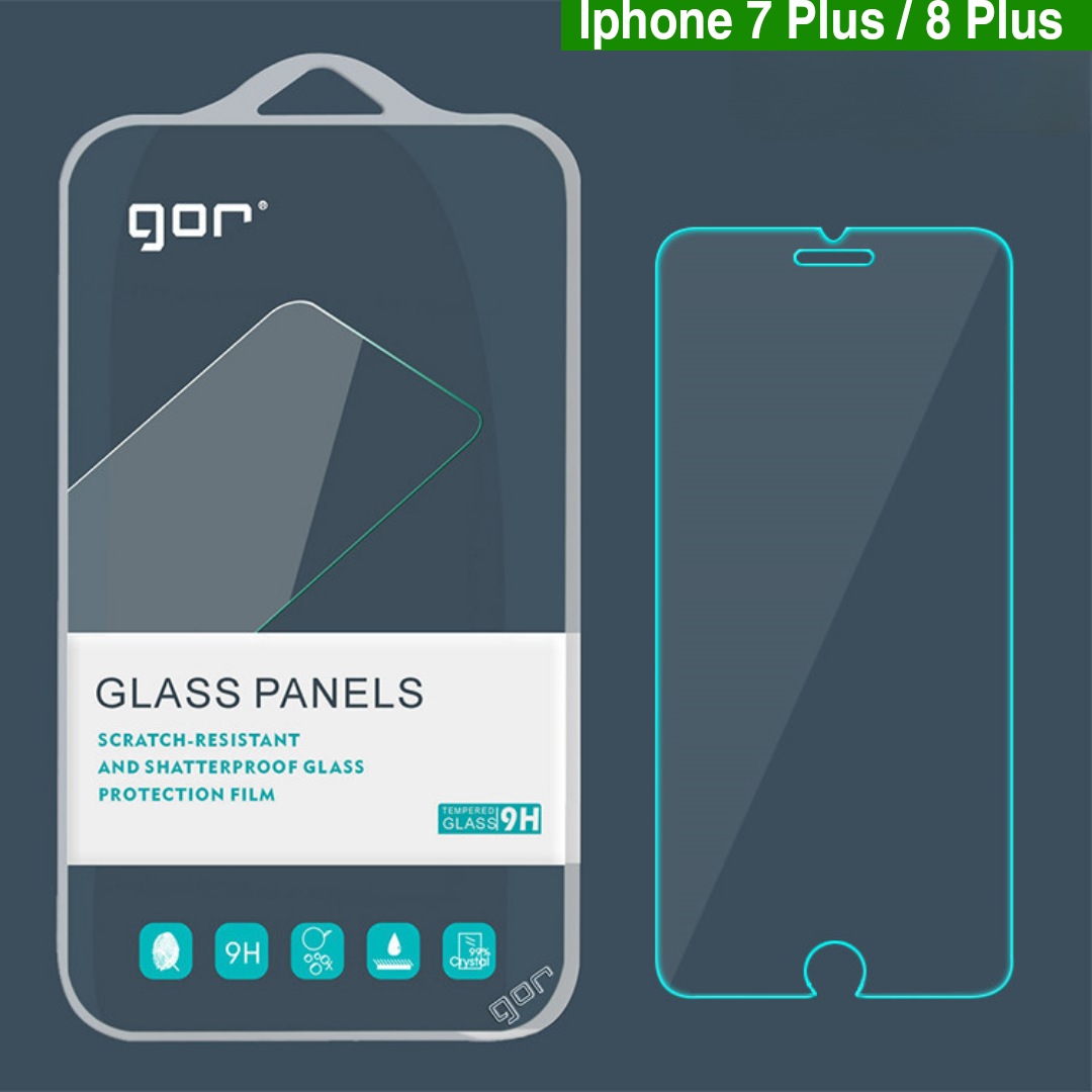 Cường lực Gor Iphone 7 Plus / 8 Plus trong suốt bóng mượt chơi game mượt