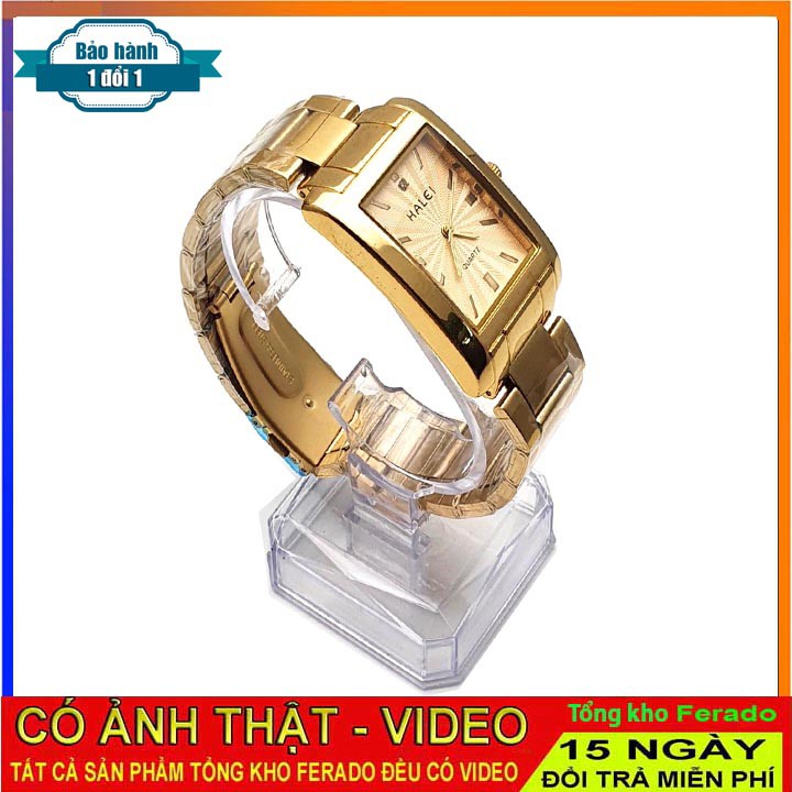 Đồng hồ nam Halei mặt vuông