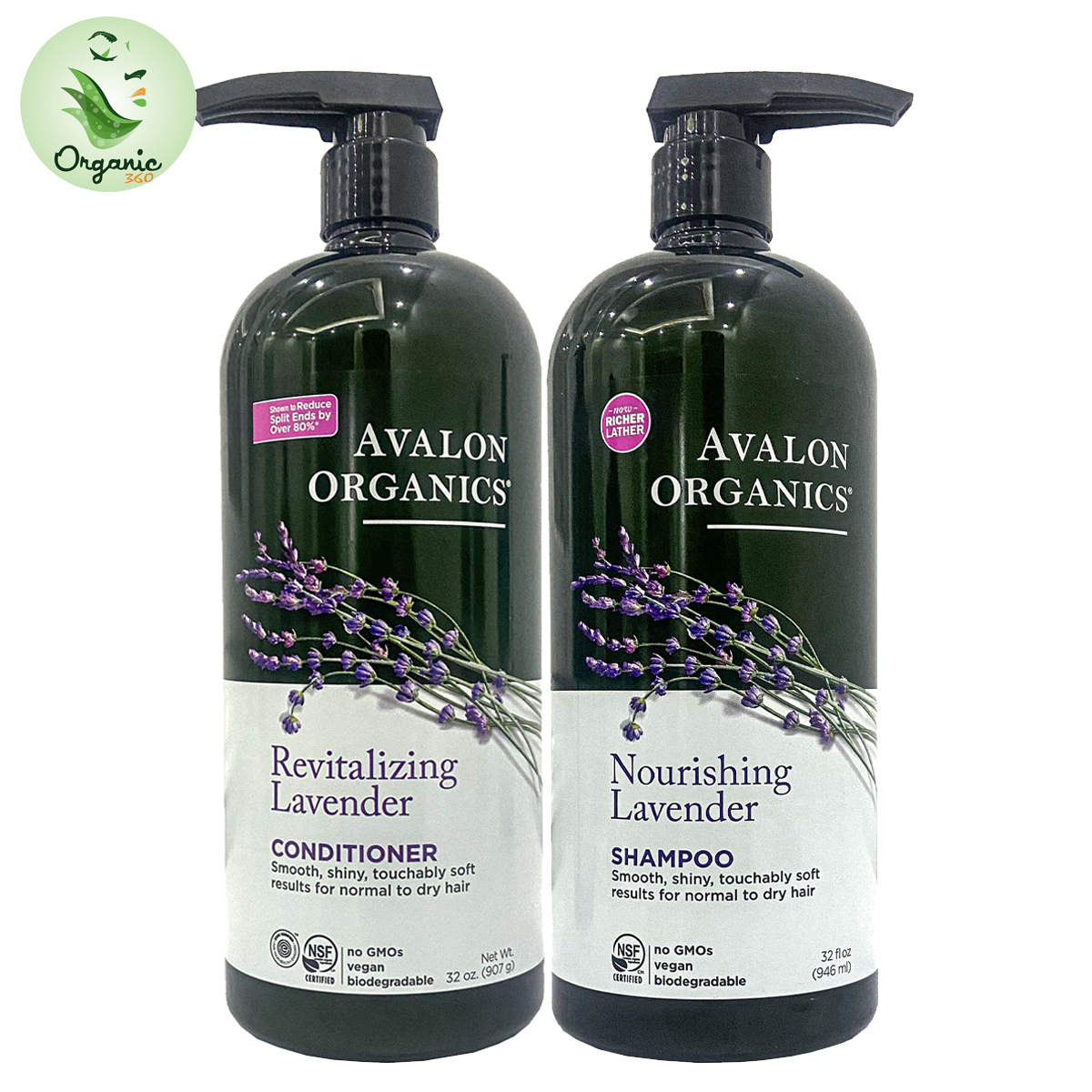 Avalon Organics Organic Shampoo - Conditioner - Shower Gel