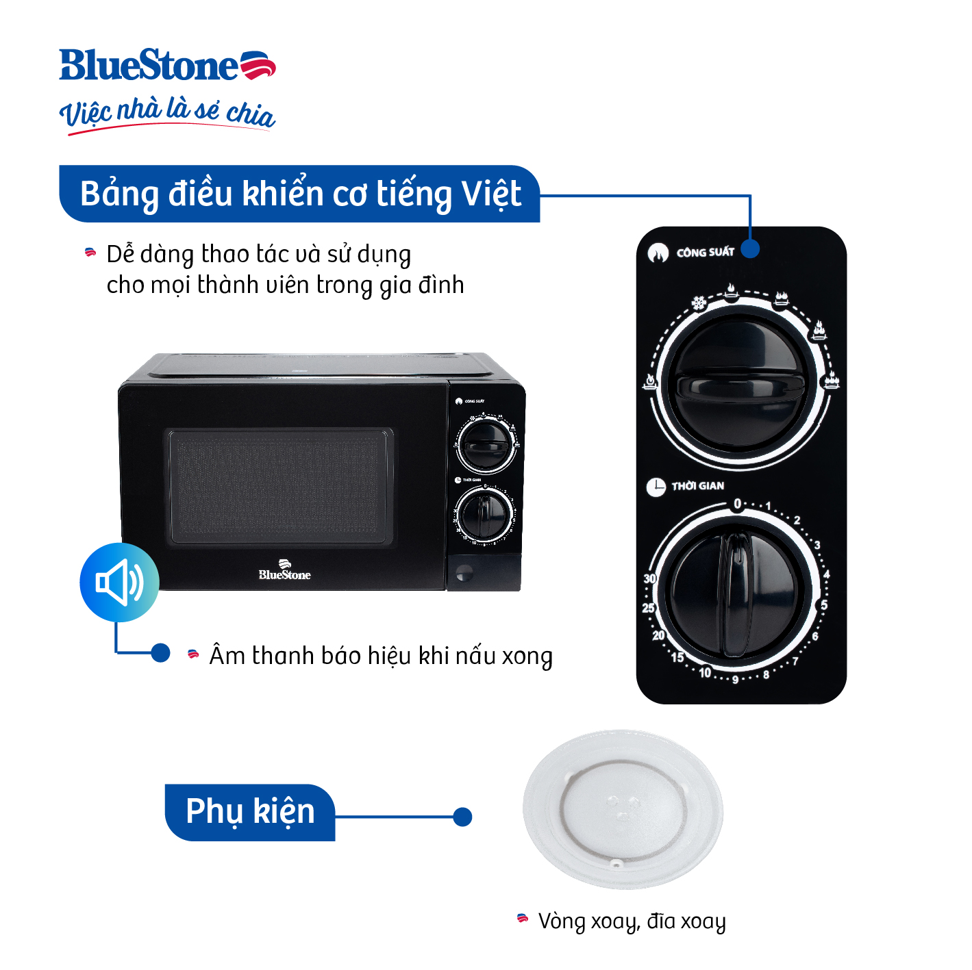 Lò vi sóng Bluestone MOB-7707