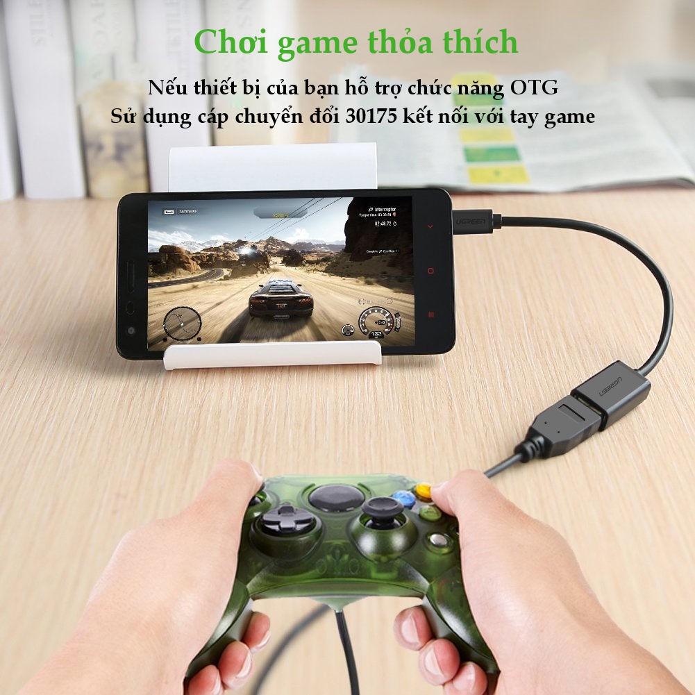 Cáp usb 3.1 Type C to OTG usb 2.0 chính hãng Ugreen 30175