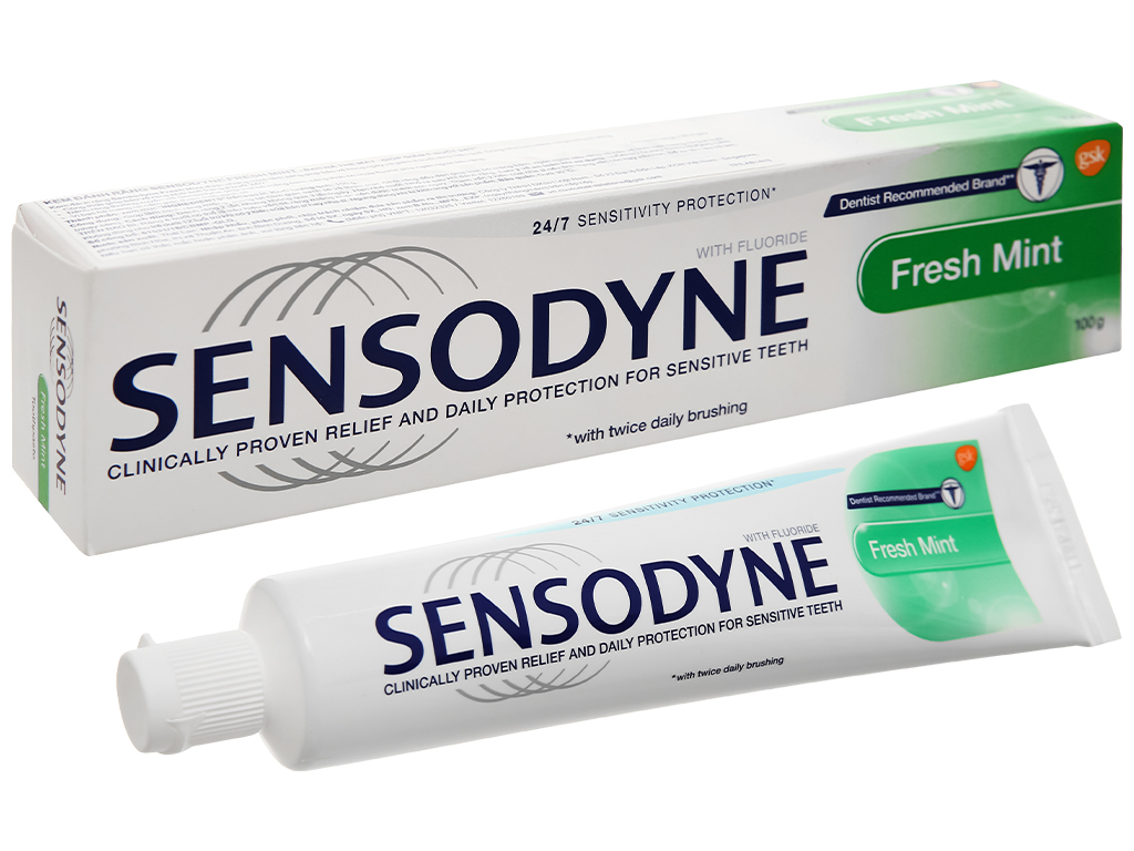 Combo 2 tuýp Kem Đánh Răng Sensodyne 100g(NHẬP KHẨU CHÍNH HÃNG THÁI)