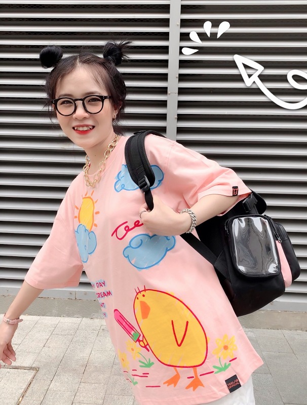 [DF]Áo thun Teelab Doodle Duck TS044