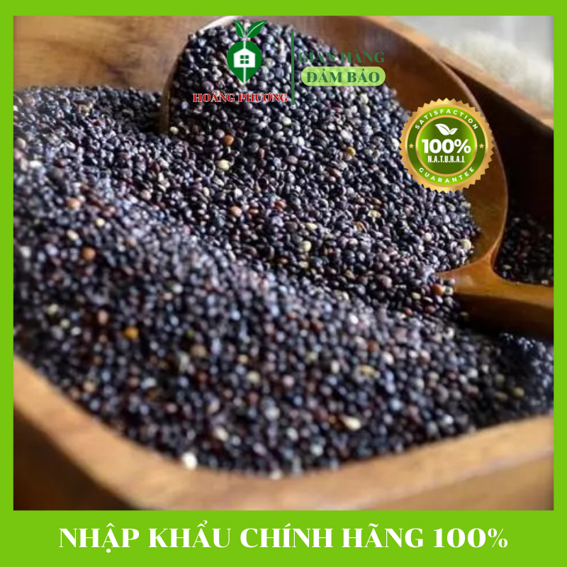 Hạt Quinoa Đen (Hạt diêm mạch) Hữu Cơ Peru 500g *FREESHIP* Diêm Mạch Hữu Cơ Đen