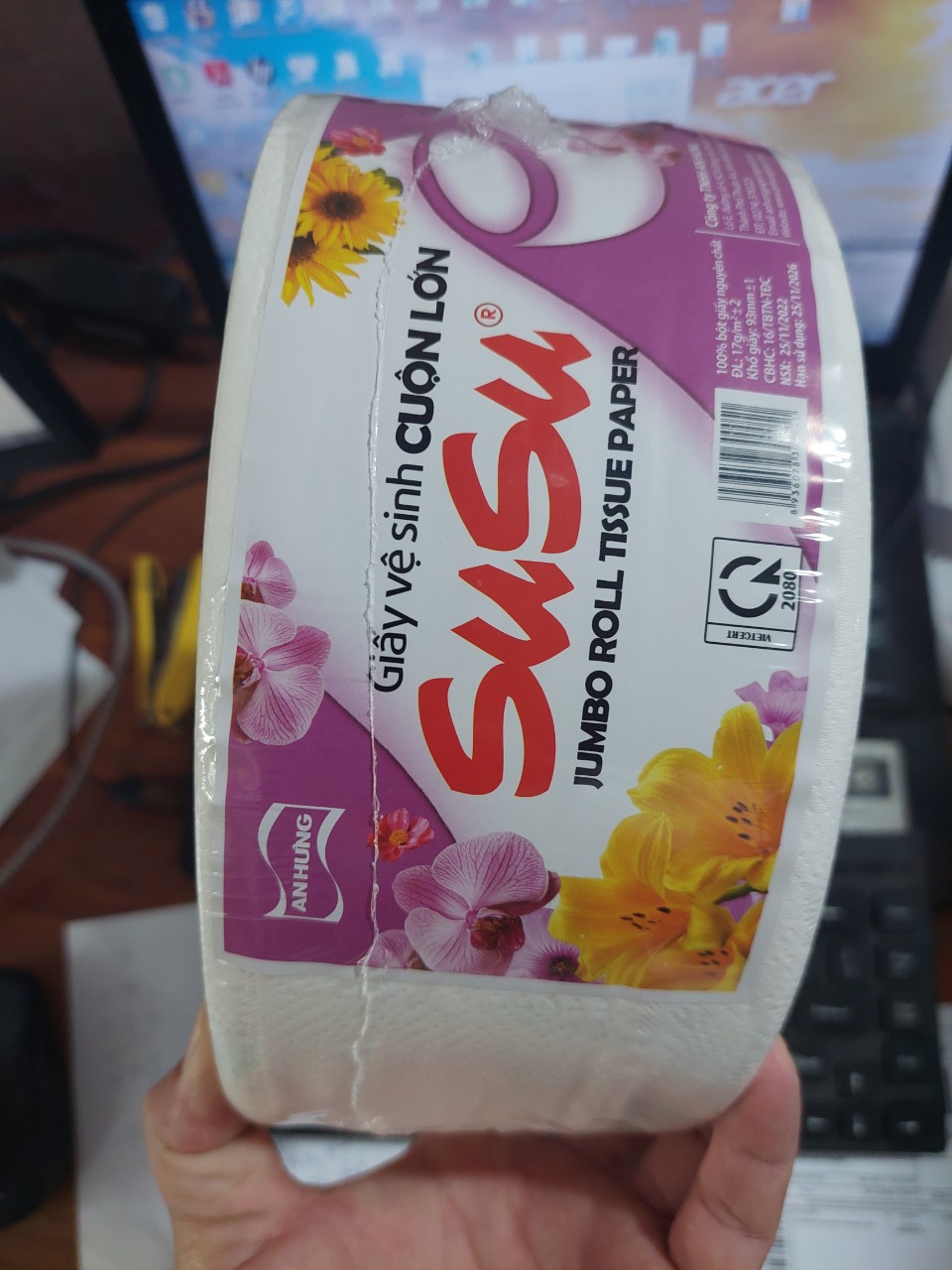 [HCM]COMBO 10 CUỘN GIẤY SUSU 700GR