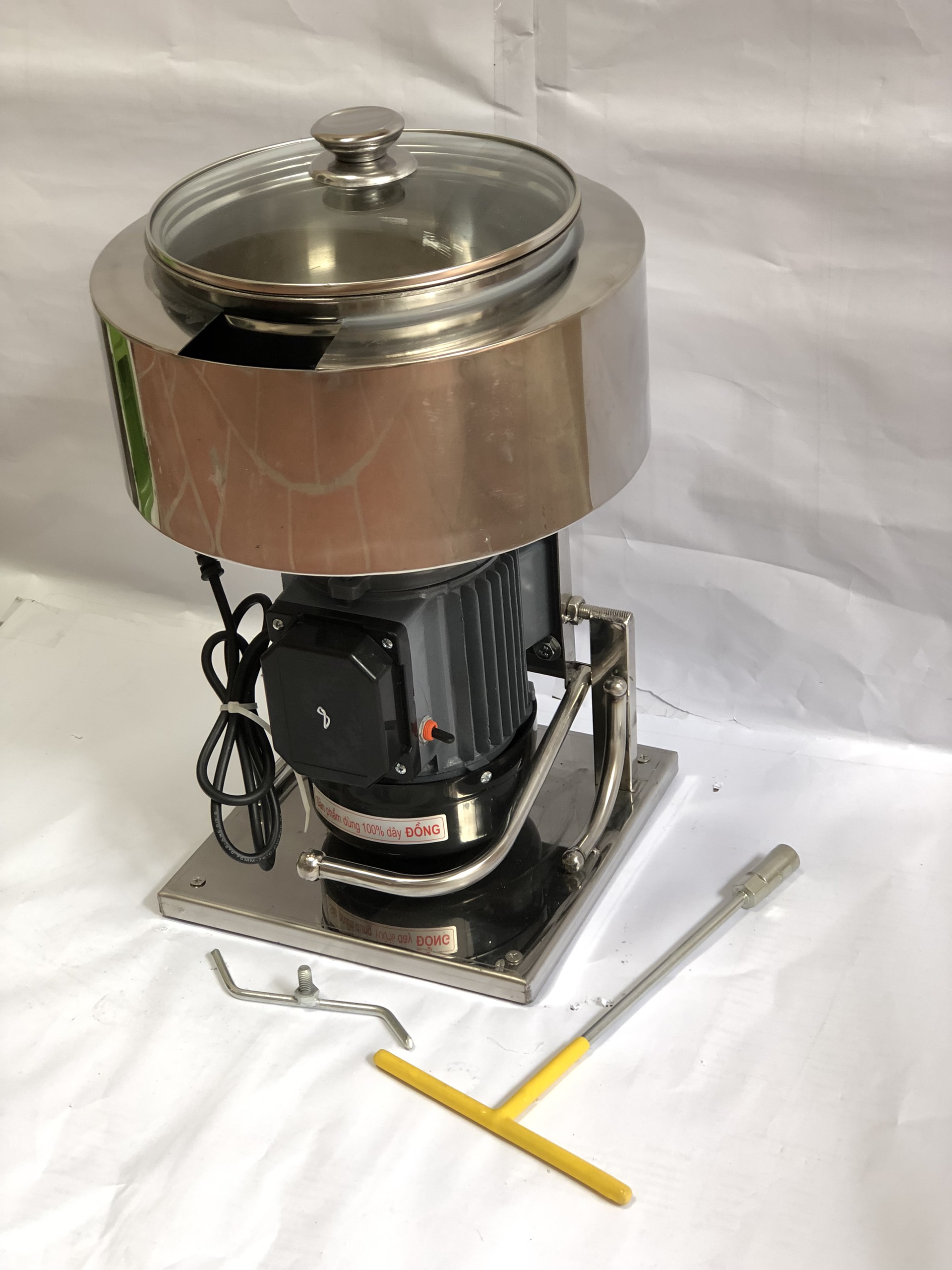 Máy xay giò chả mini 2kg hai lớp bao đá