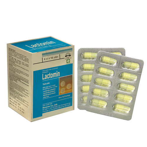 Lactomin (viên nang) bổ sung 3 loại men vi sinh có ích