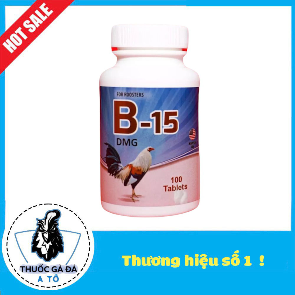 B15- HỘP 100 VIÊN cho gà đá đủ pin cấp tốc