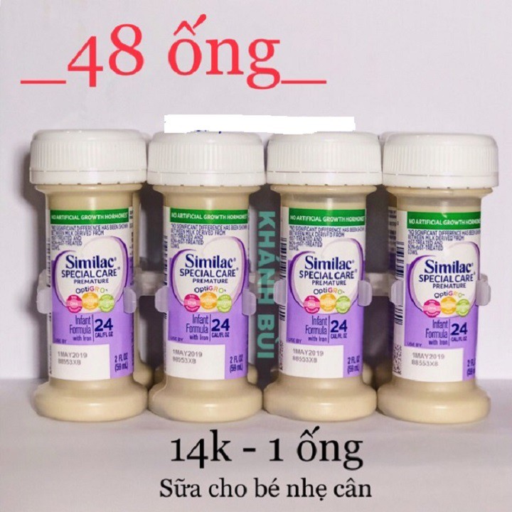 [chính hãng] Sữa Similac Neosure Nước 24 kcal ( 48 Hộp/ Thùng) 59ml (24kcal)