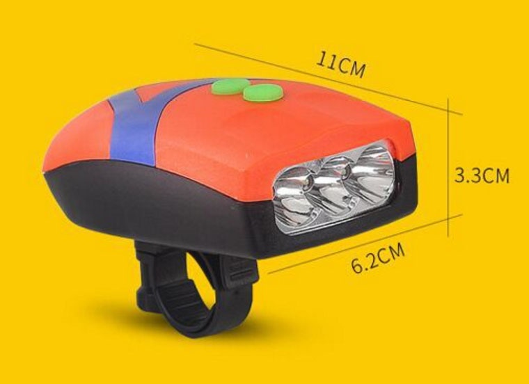[HCM] Đèn Chiếu Sáng Kiêm Còi Dành Cho Xe Đạp