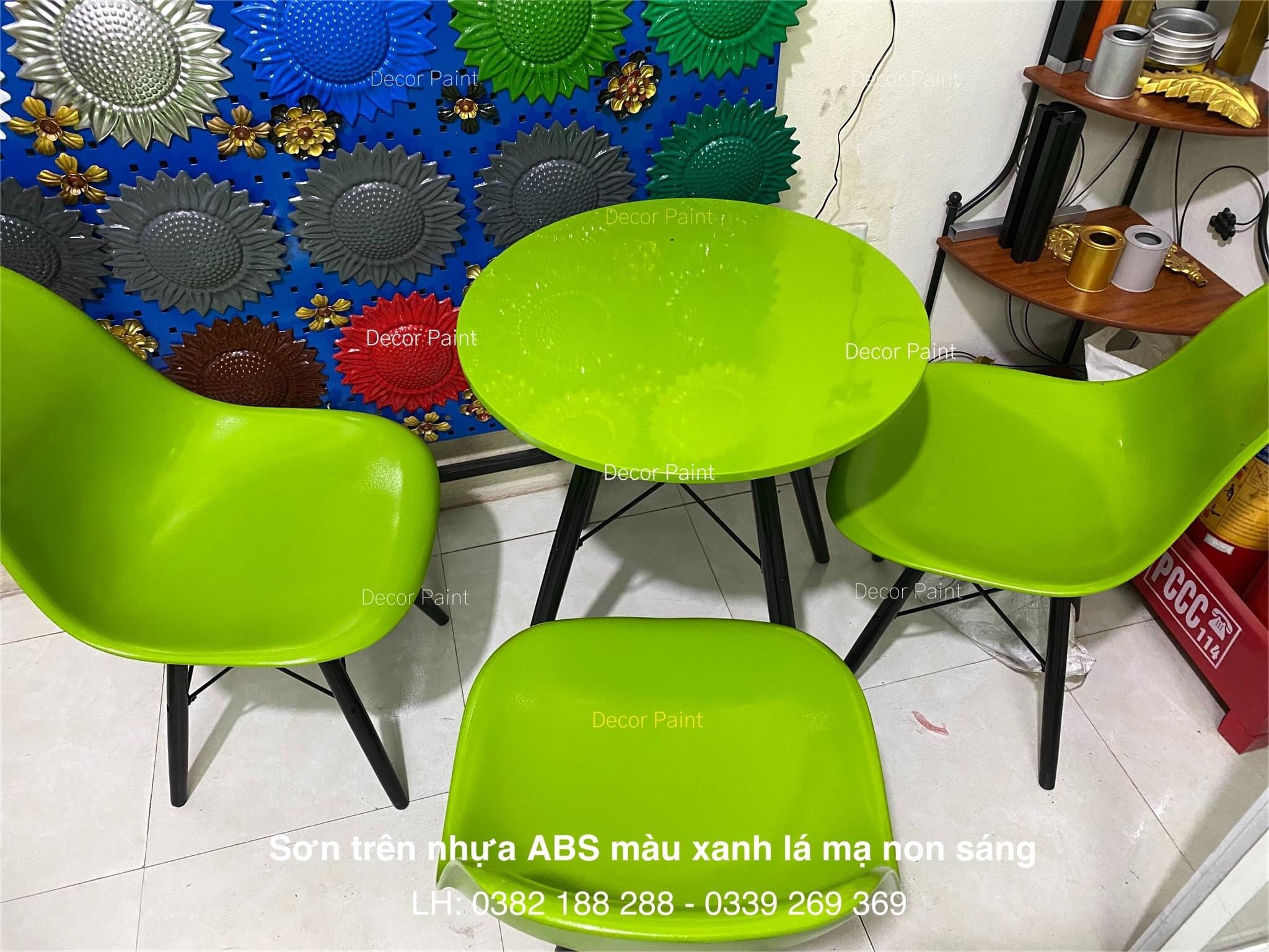 Sơn 2k màu xanh lá Decor Paint
