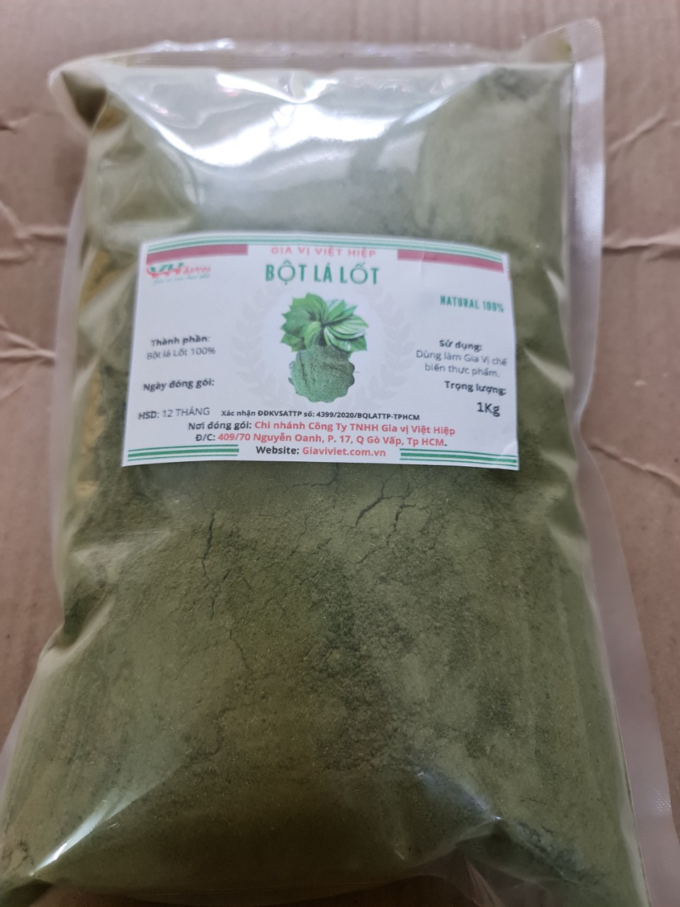 Bột Lá Lốt Nguyên Chất(Lolot Leaf Powder) Việt Hiệp