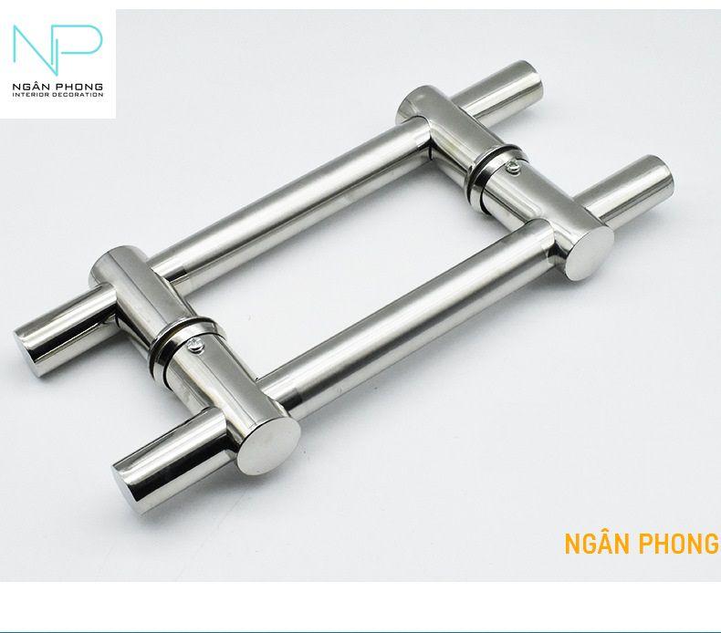 Tay nắm cửa kính inox 201