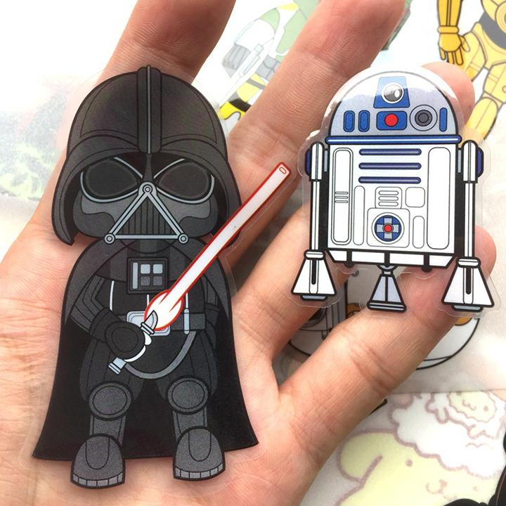 Tấm STICKER dán trong suốt chủ đề STAR WARS