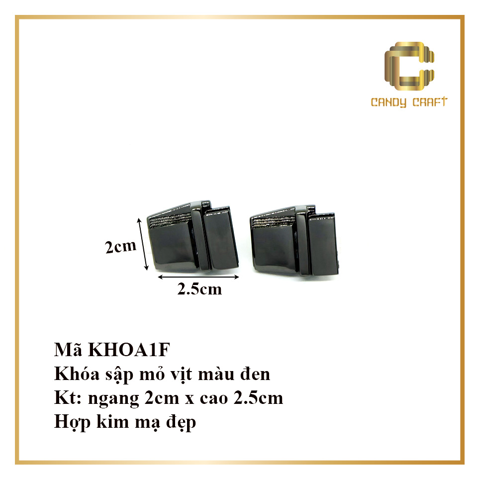 Khóa sập mỏ vịt - phụ kiện làm túi xách