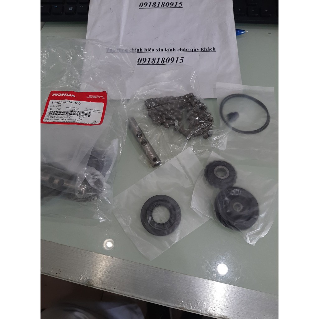 Bộ Giàn cam bộ xích cam 88 mắt dream100 wave 100 wave anpha. wave s rsx chính hiệu honda