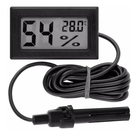 Đồng hồ đo nhiệt độ và độ ẩm hiển thị lcd có đầu đo rời