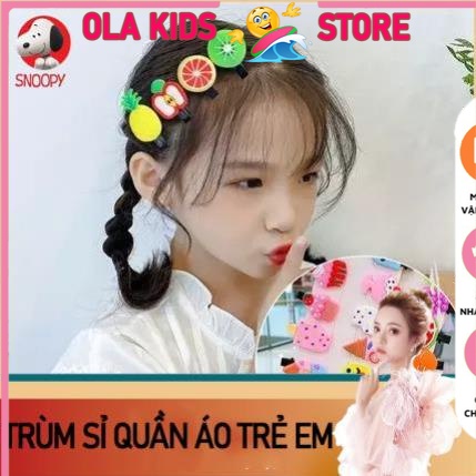 Sét 10 chiếc kẹp tóc cho bé gái-Sét kẹp tóc đáng yêu cho bé gái Phong cách hàn quốc cute dễ thương