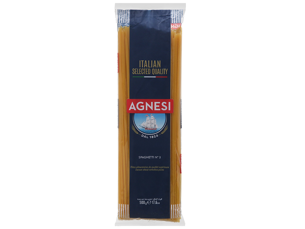 Mì spaghetti và nui Agnesi (Bịch 500g)
