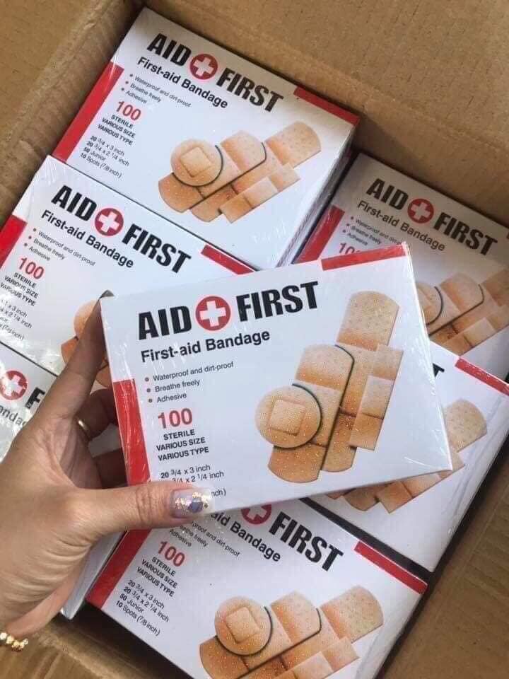 HỘP 100 MIẾNG BĂNG Y TẾ CÁ NHÂN URGO (hộp trắng đỏ)