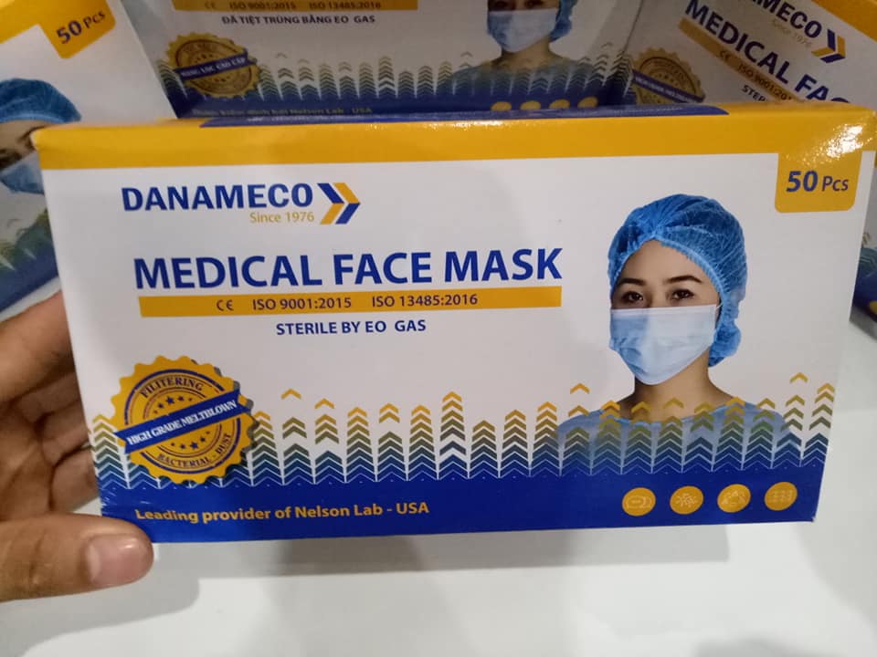 Khẩu trang y tế cao cấp DANAMECO tiệt trùng từng chiếc