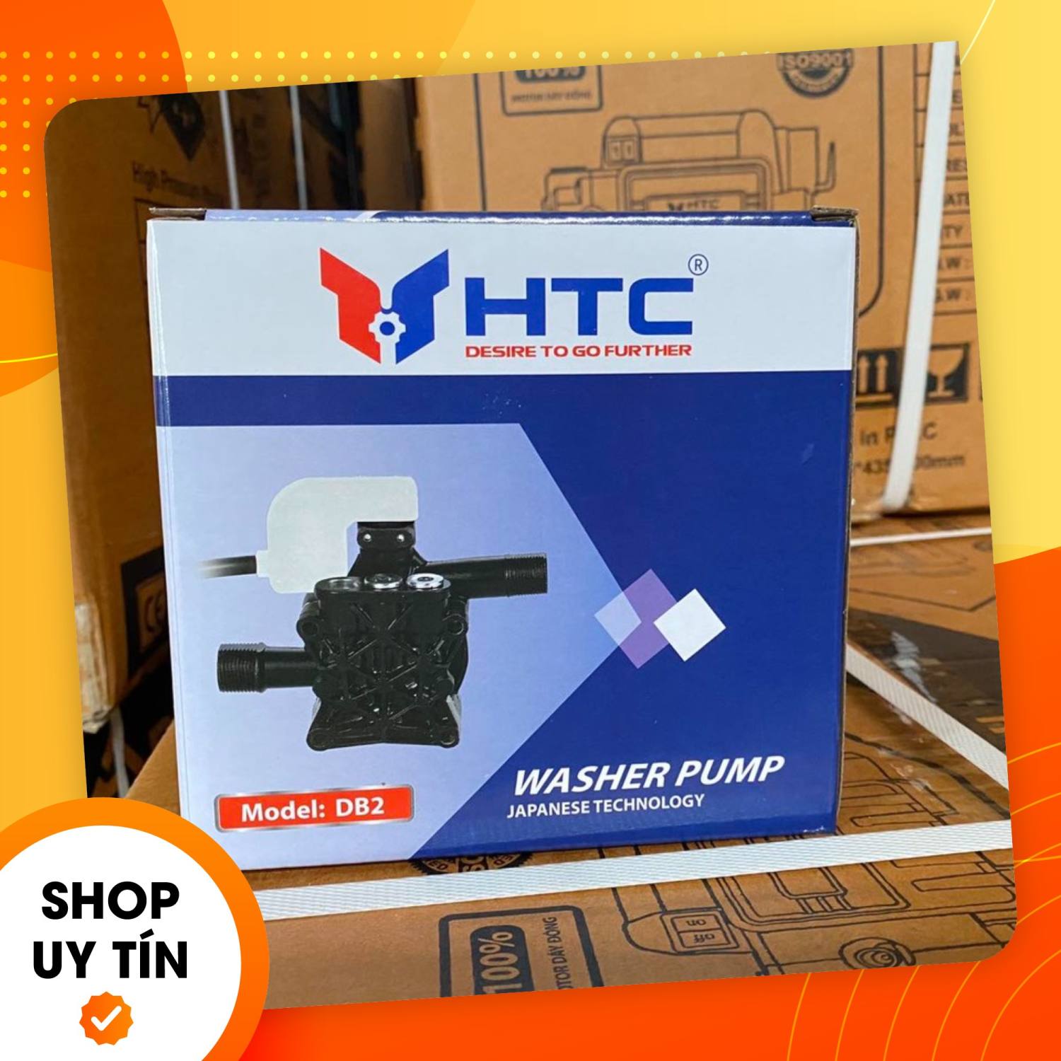 Đầu bơm máy xịt rửa xe lõi nhôm không chỉnh áp tích hợp rờ le áp DB2B