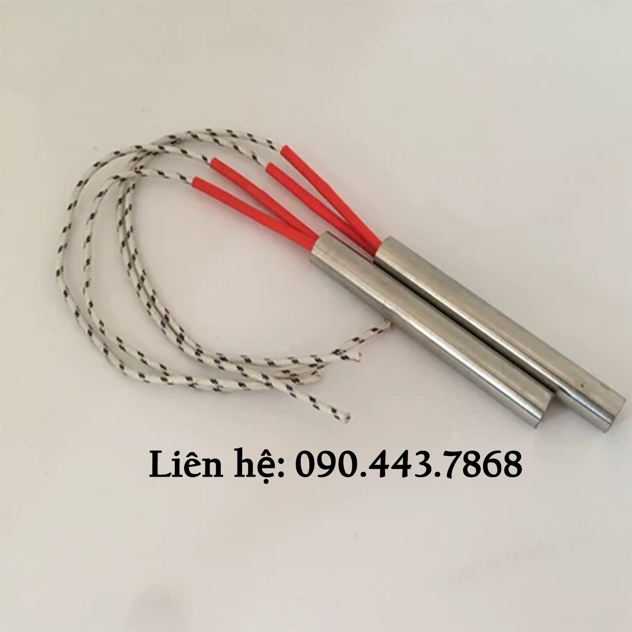 Điện trở nhiệt sấy khuôn phi 8, thanh gia nhiệt một đầu kích thước phi 8