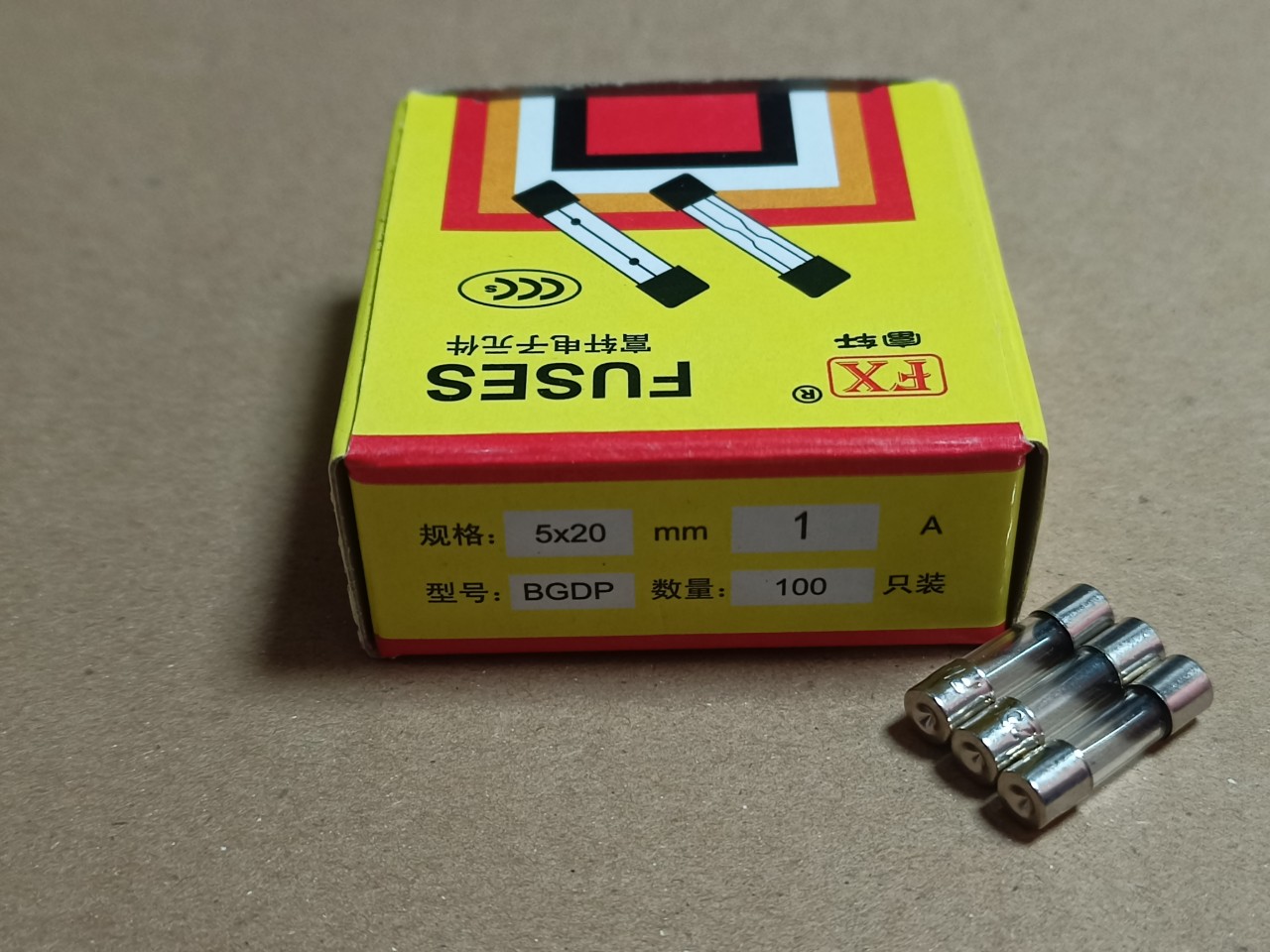 Cầu chì 1a 250v 5x20mm