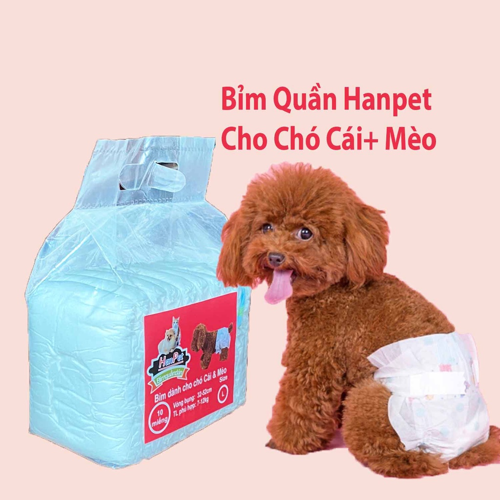 LanPet - Tã bỉm chó đực (Bịch 10 miếng) dạng băng rốn