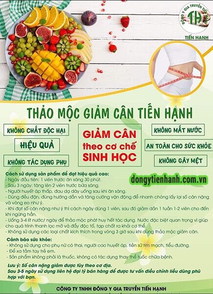 ( Nguyên tem) Giảm cân tiến hạnh tặng detox