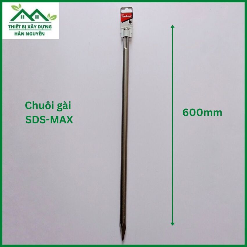 Mũi đục bê tông makita d-34198 đầu nhọn chuôi sds max dài 600mm