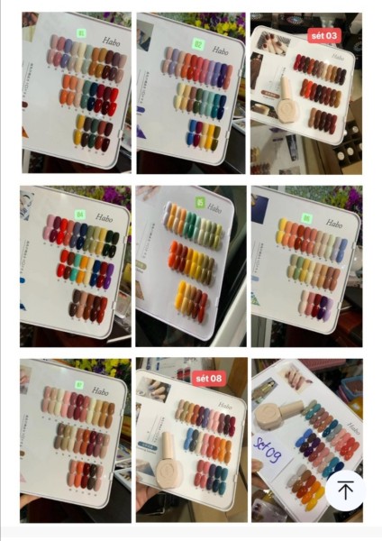 Mô tả sản phẩm Set 24 chai dòng sơn Habo mẫu chai mới (tặng bảng màu)