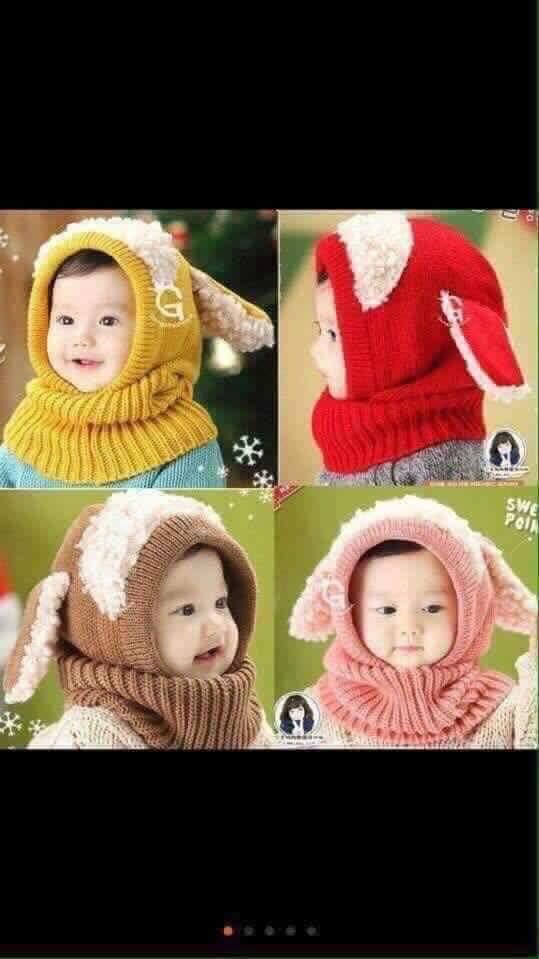 Mũ Lông Cừu Cho Bé Từ 05 Tháng Đến 03 Tuổi