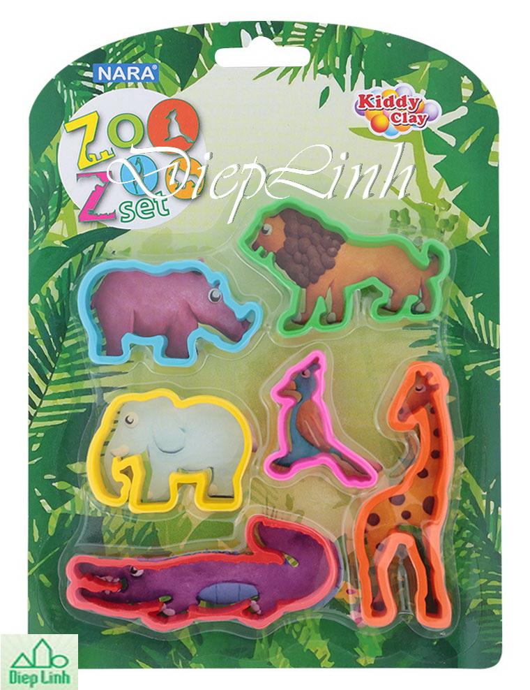 [HCM]Bộ khuôn nặn đất sét vườn thú động vật nhiều mẫu hàng Thái Lan - Diệp Linh