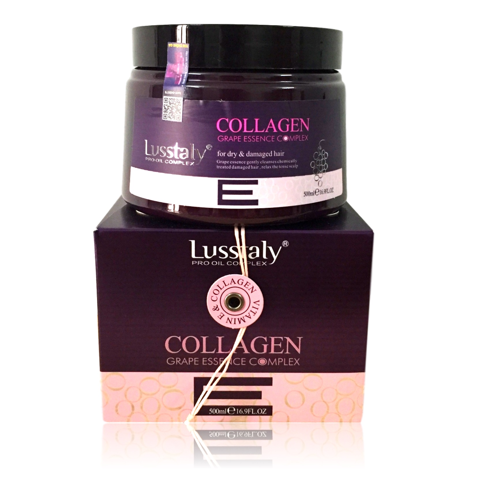 [HCM]Hấp Phục Hồi Lusstaly Collagen Vitamin E Mask 500ml