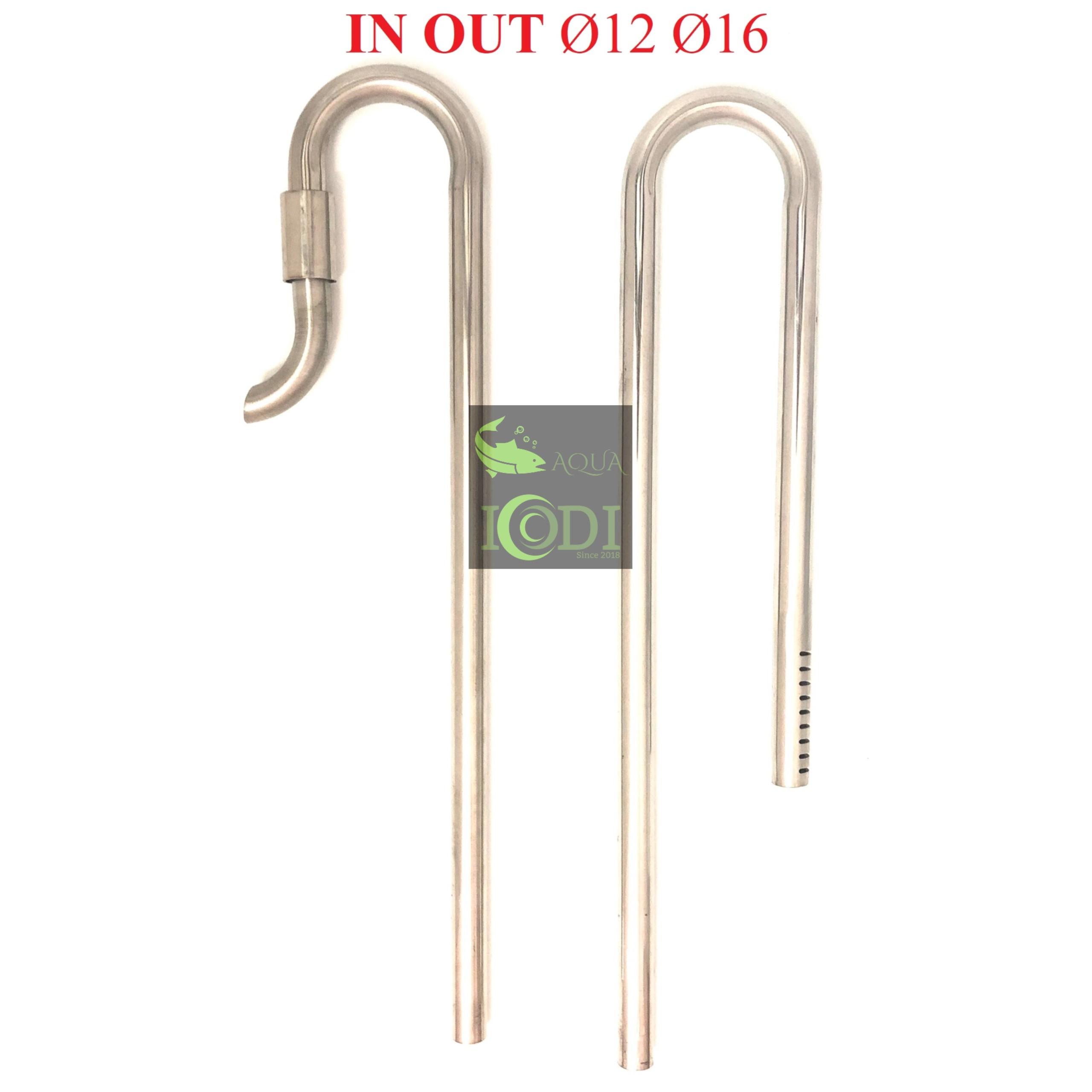 In/out ø16mm inox đầu xoay