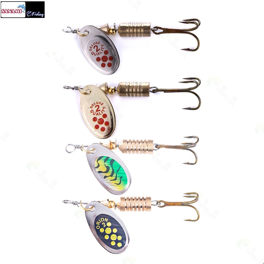 Mồi câu cá giả bằng kim loại chính hãng hengjia mo06 chuyên câu cá lóc, lure - sanami fishing