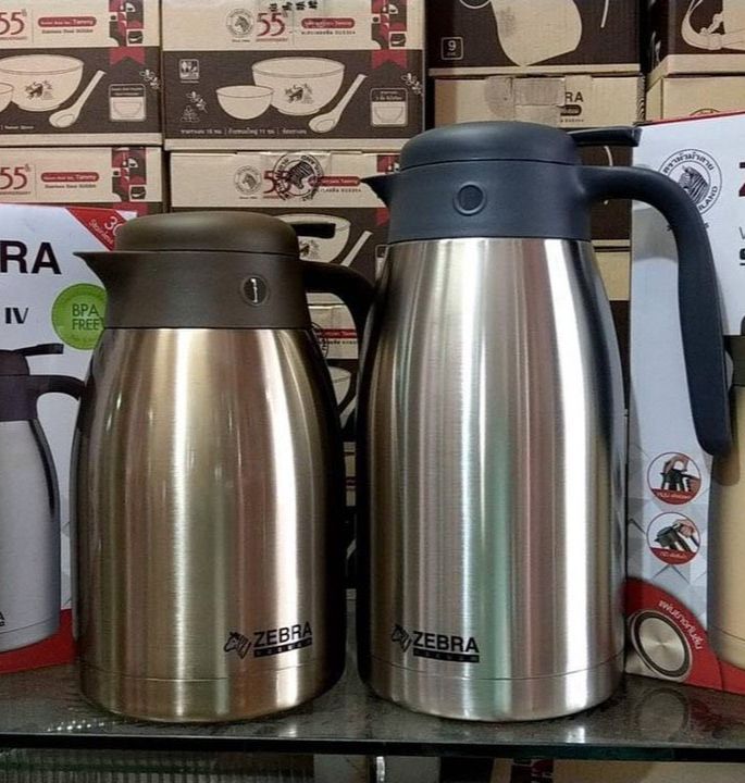 Bình giữ nhiệt inox smart iv 2l zebra có quai và vòi rót - 112943 - nhập khẩu thái lan loại mới