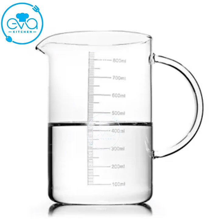 [HCM]Ly Thuỷ Tinh Chịu Nhiệt Chia Vạch Đo Lường 800 Ml