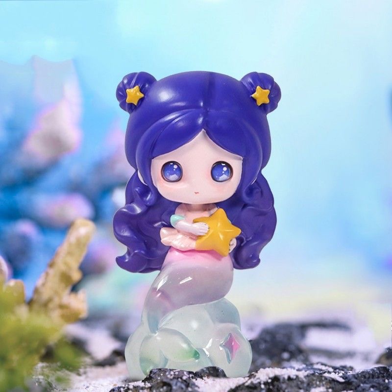 Set 6 Tô tượng hot trend 6 Nàng Tiên Cá. tượng thạch cao nàng tiên cá xinh xỉu side 11cm.tô tượng thạch cao decor.