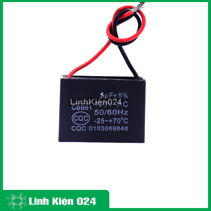 Tụ quạt 5uf 400vac 50/60Hz