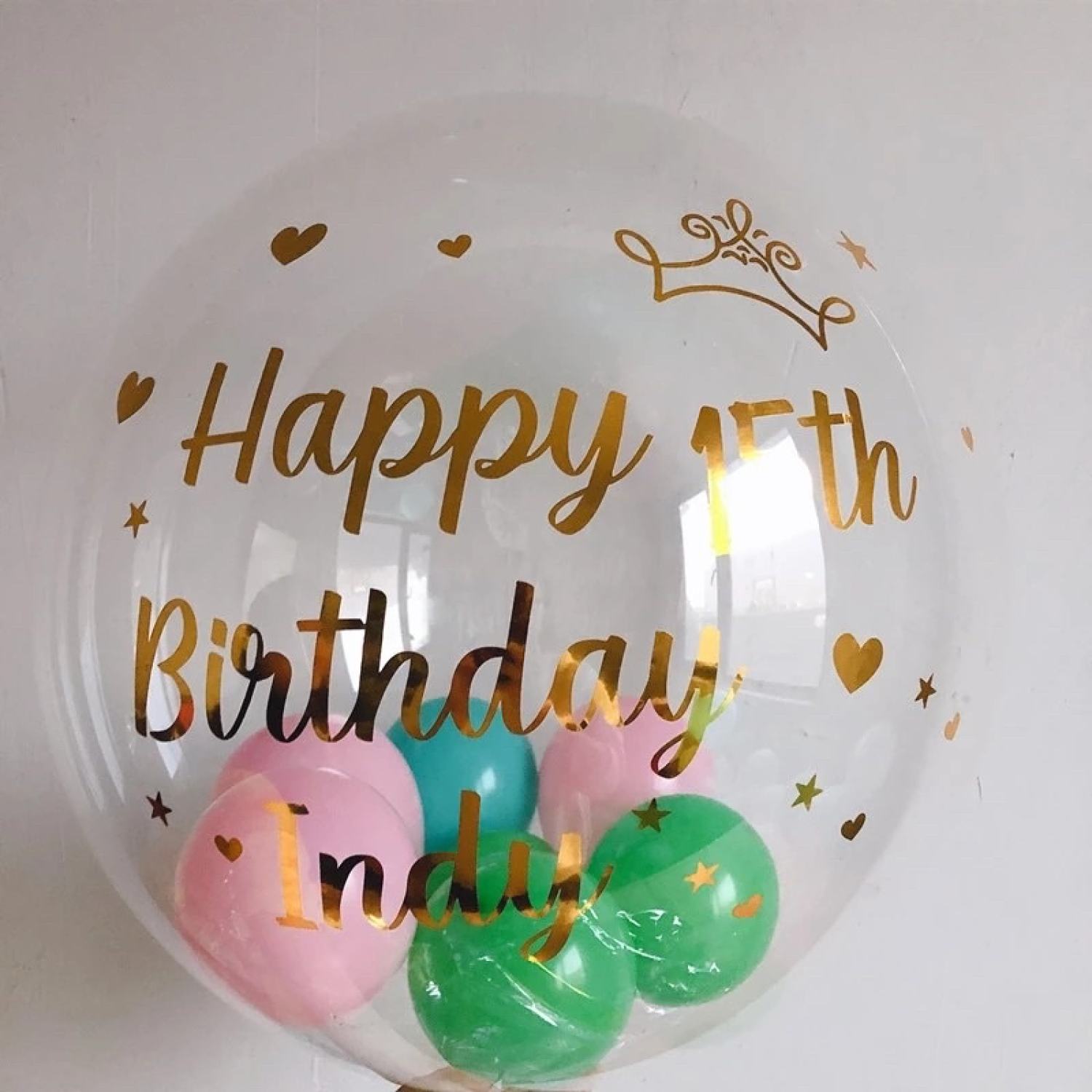 Decan Dán Bóng Jumbo Trong Suốt Size 18-36 inch