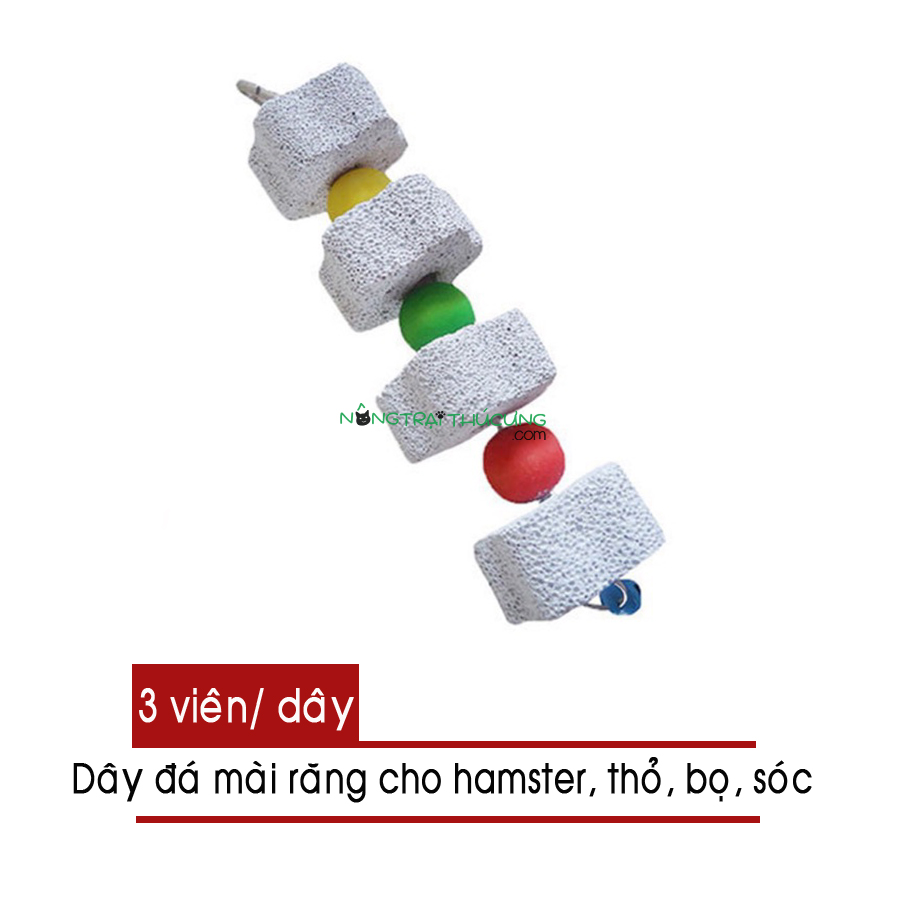 Dây đá mài răng cho Hamster Thỏ Bọ... (3 viên) - [Nông Trại Thú Cưng]