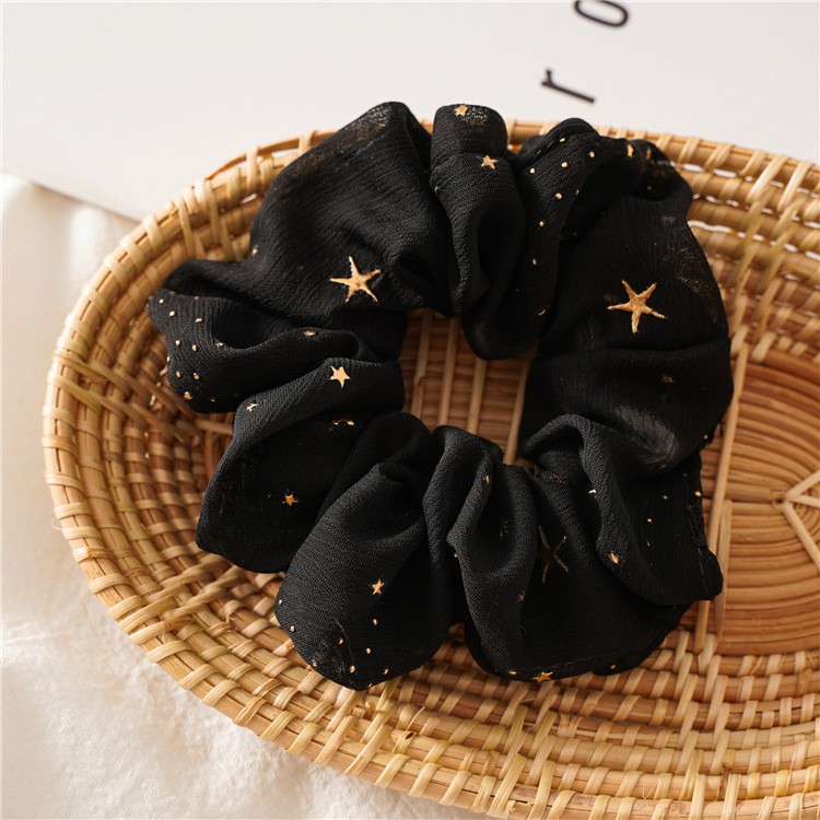 Cột tóc, dây cột scrunchies ngôi sao nhiều màu - mã dt002