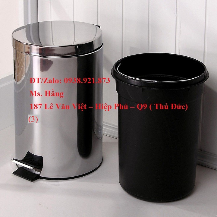 [HCM]THÙNG RÁC INOX GIA ĐÌNH loại 20L -THRI20