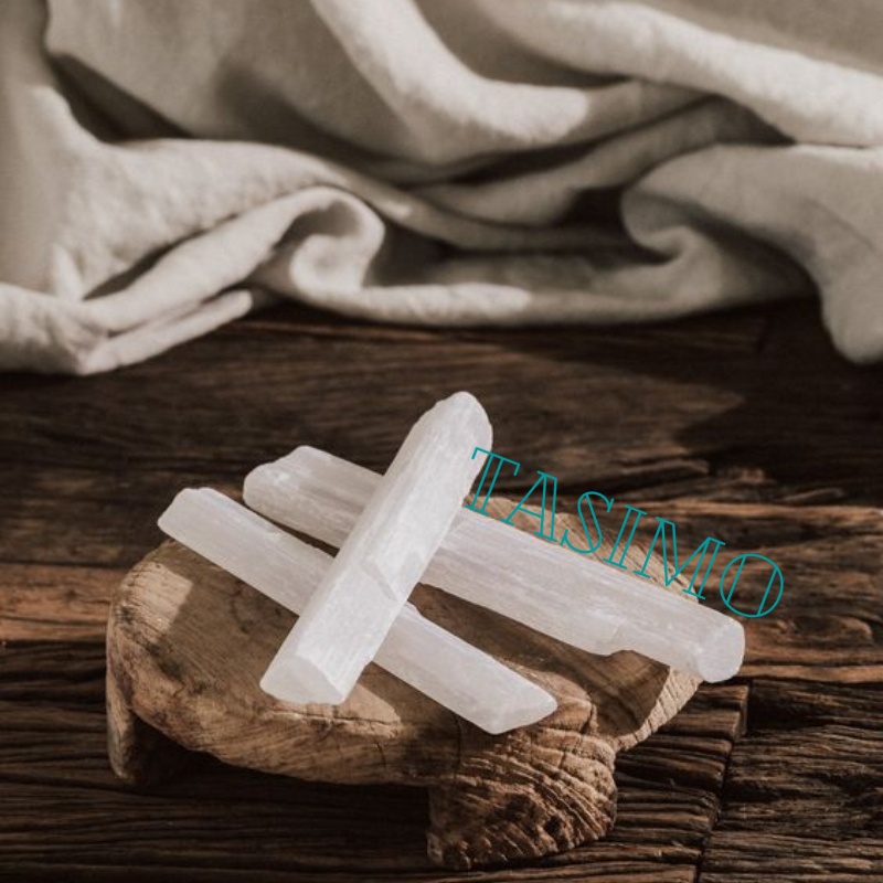 Đá Selenite Thanh Tẩy Không Gian, Selenite Đem Năng Lượng Tích Cực, Ngủ Ngon Giấc