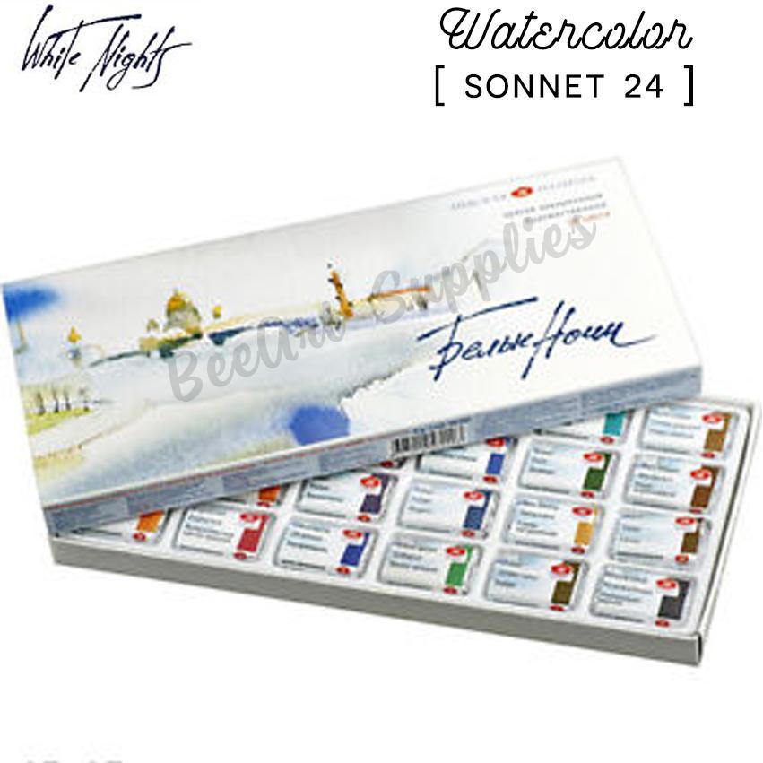 MÀU NƯỚC WHITENIGHT ( HỘP GIẤY 24 MÀU)